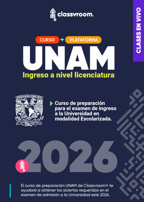 Curso de preparación para entrar a la Universidad - Nivel licenciatura UNAM 2026